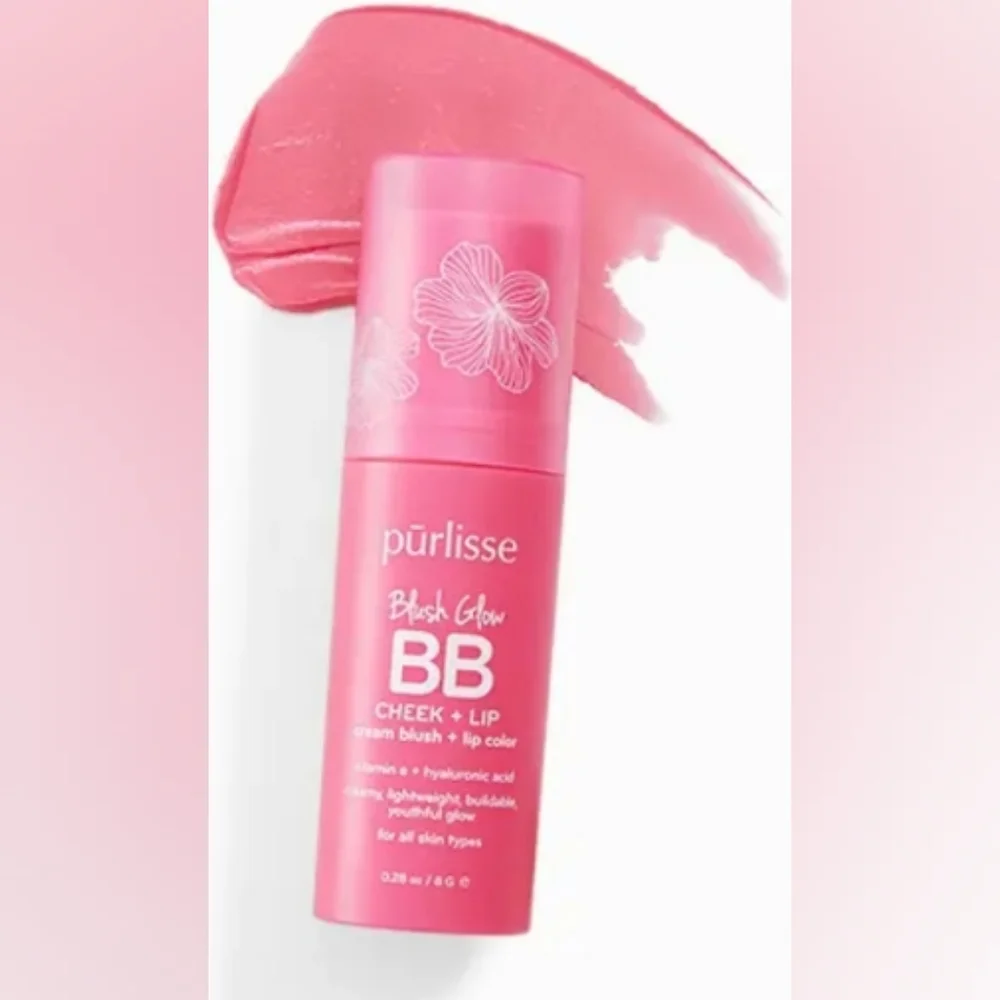 pürlisse Blush Glow BB Cream in Pink Crush, 8g/0.28oz